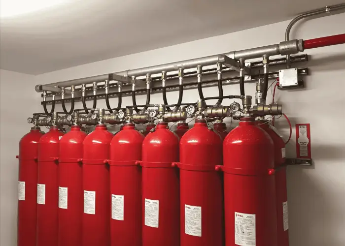 Inert Gas Fire Suppression